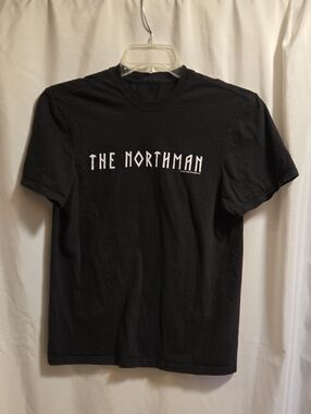 "The Northman" 2022 Film Promo Black Graphic Short-Sleeve Tee - M Men